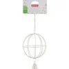 Hot ZOLUX Boule à foin à suspendre pour les rongeurs en métal coloris beige - 11 x 11 x 27 cm