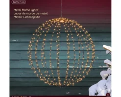 Hot KAEMINGK Boule lumineuse noire à 480 micro-LED blanc orangé pour extérieur - Ø 58 cm