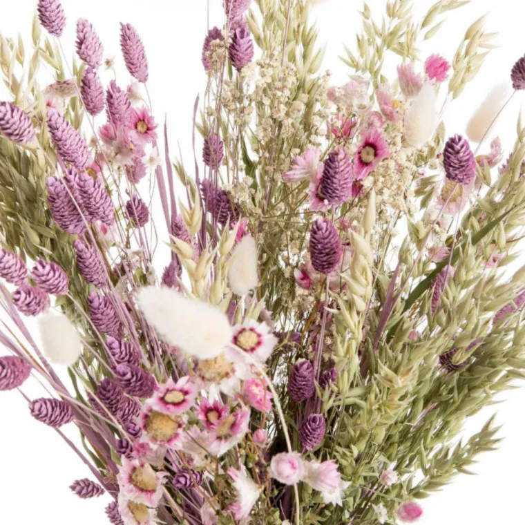 Clearance NATURALYS Bouquet coloris multicolore en fleurs séchées - Ø 25 cm