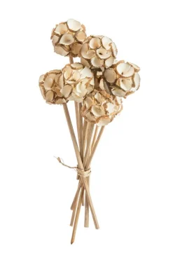 Discount Bouquet de 8 fleurs artifcielles crêpe coloris blanc - Ø 4 cm