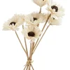 Online Bouquet de 8 fleurs artifcielles Gerbera coloris blanc - Ø 6 cm