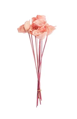 Best Bouquet de 8 roses artificielles bombay coloris rose -  Ø 8 cm x 40 cm