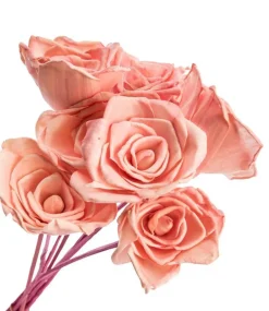 Best Bouquet de 8 roses artificielles bombay coloris rose -  Ø 8 cm x 40 cm