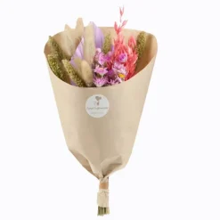 Best NATURALYS Bouquet de fleurs séchées Dining Lilas coloris violet - Ø 25/30 cm x H 50 cm