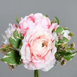 Discount ART FLORAL Bouquet de pivoines rose clair artificielles - 20 cm