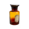 Best Bouteille déco style herboristerie en verre fumé ocre - Ø 7 x H 12,5 cm