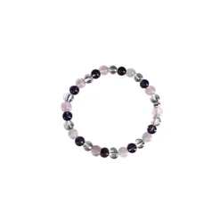 Best CRISTAL THERAPIE&NBSP; Bracelet améthyste cristal quartz rose 8mm