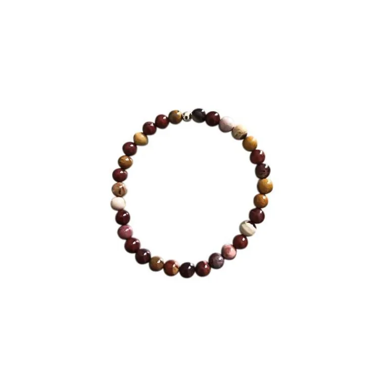 Best CRISTAL THERAPIE  Bracelet jaspe mokaïte 6mm