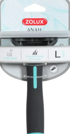 Best ZOLUX Brosse pour chien coloris gris Super Brush ANAH - Taille L