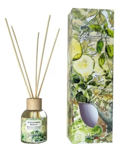 LOTHANTIQUE Bâton à parfum Jardin d'aquarelles Concombre Basilic – 100 ml