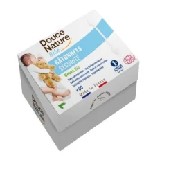 DOUCE NATURE Bâtonnets d'oreilles sécurité pour bébé x 56
