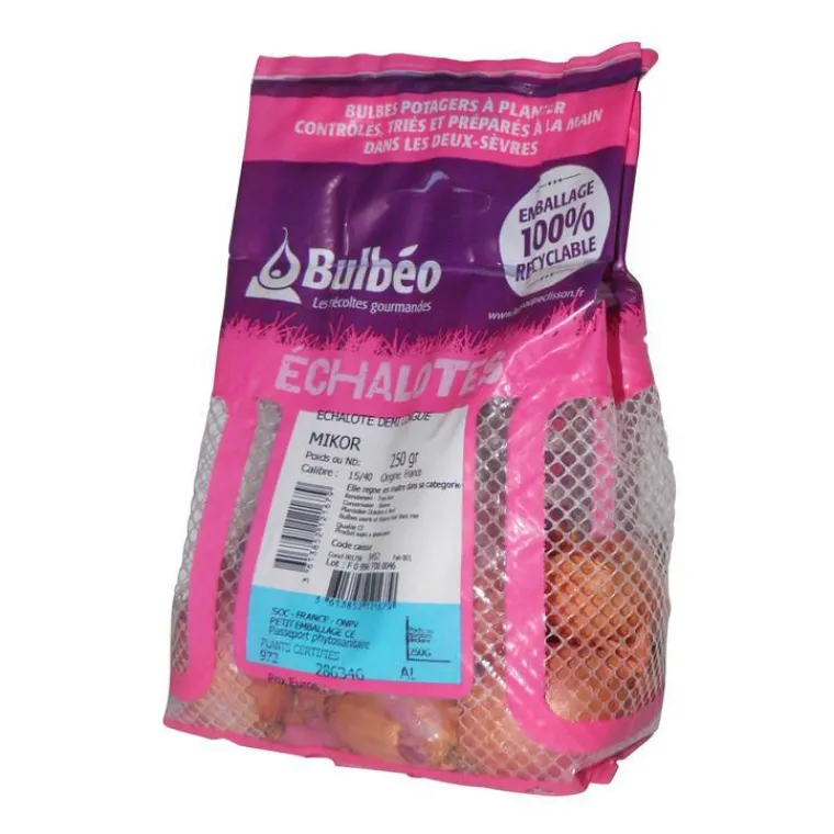 Best BOTANIC® Bulbes d’échalotes demi-longue Mikor calibre 15/40, 250 g