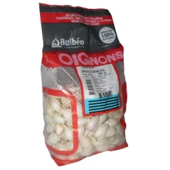 Hot BOTANIC® Bulbes d’oignons blanc White Ebenezer calibre 14/21, 500 g