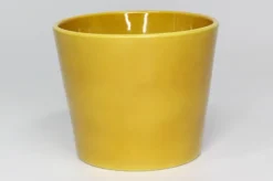 Online PERM Cache pot en céramique miel Fresh M14 - Ø 14,5 x H 12 cm