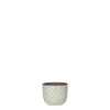 Online EDELMAN Cache pot rond en céramique blanc Mica Décorations Daan - Ø 7,5cm
