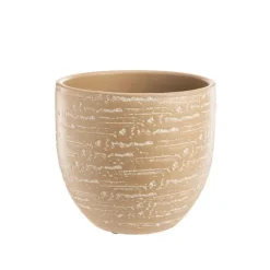 Discount Cache-pot Boha en terre cuite camel - Ø 35 x 32 cm