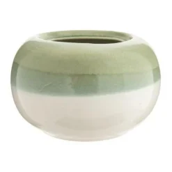 Sale Cache-pot Bowl orchidée coloris beige en céramique - Ø 19 cm x 13 cm