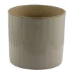 Outlet Cache-pot coloris beige en céramique - Ø 16 x 15,2 cm