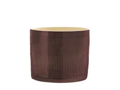 Hot Cache-pot coloris rouge en céramique - Ø  23,5 x 19,8 cm