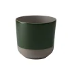 Sale Cache-pot coloris vert en céramique Sandstone - Ø 16,5 x 16 cm