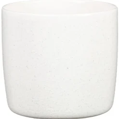 Clearance DEROMA Cache-pot en céramique blanc Scheurich 900 Perla - Ø 24 cm