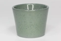 PERM Cache-pot en céramique coloris vert glacé Fresh – Ø 23,5 x H 20,5 cm