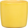 DEROMA Cache-pot en céramique jaune Scheurich 900 Solare - Ø 21 cm
