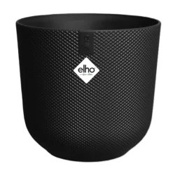 ELHO Cache-pot en plastique living noir Jazz - Ø 14 cm