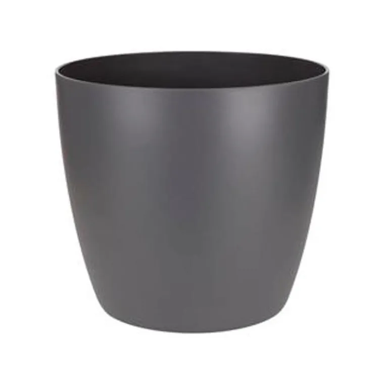 ELHO Cache-pot en polypropylène Brussels rond anthracite - Ø 30 cm