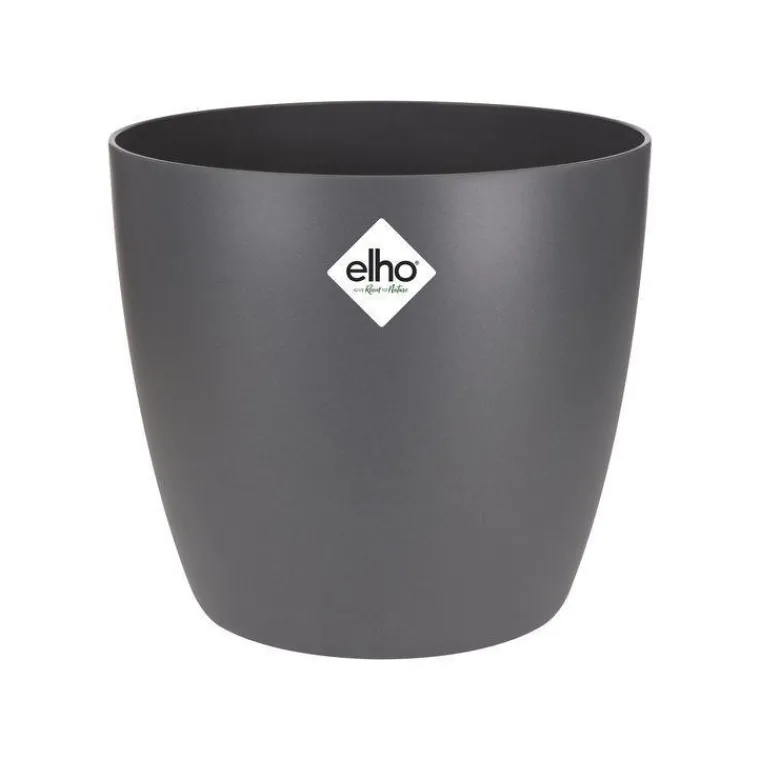 ELHO Cache-pot en polypropylène Brussels rond anthracite - Ø 30 cm