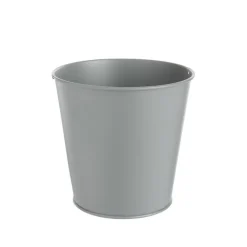Hot Cache-pot seau coloris gris en zinc - Ø 10,5 cm