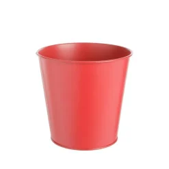 Best Cache-pot seau coloris rouge en zinc - Ø 18,5 cm