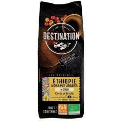DESTINATION Café moulu moka pur arabica bio Éthiopie - 250 g