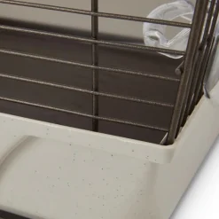 Clearance SAVIC Cage à oiseaux exotiques et canaris coloris marron Mary 50 avec fils cuivrés – 71,5 x 38,5 x 73,5 cm