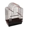 Clearance FLAMINGO Cage ouverte pour perruche coloris noir et cuivre Édith – 54 x 34 x 74,5 cm