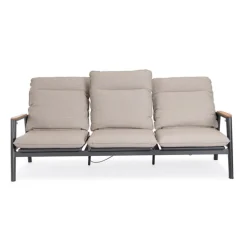 Sale BIZZOTTO Canapé 3 places en aluminium anthracide Miguel Pélican