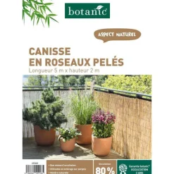Discount BOTANIC® Canisse en roseaux fendus - H 200 cm x 5 m