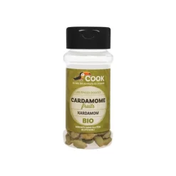 Clearance COOK Cardamome en fruits bio en pot de 25 g