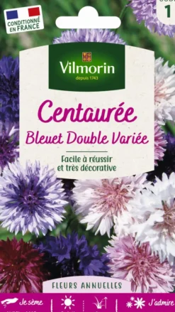 VILMORIN Centaurée Bleuet Double Variée - graines à semer