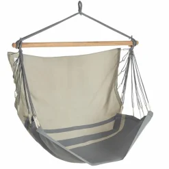 Online JOBEK Chaise hamac coloris anthracite taupe certifié FSC® Hamac Trankil - 140 x 110 cm