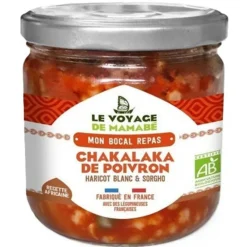 New LE VOYAGE DE MAMABÉ Chakalaka de poivrons haricot blanc et sorgho bio Le voyage de Mamabé - 330 g