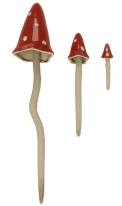 SMART GARDEN Champignon fantastique décoratif coloris rouge Smartgarden - 12 x 3 x 3 cm