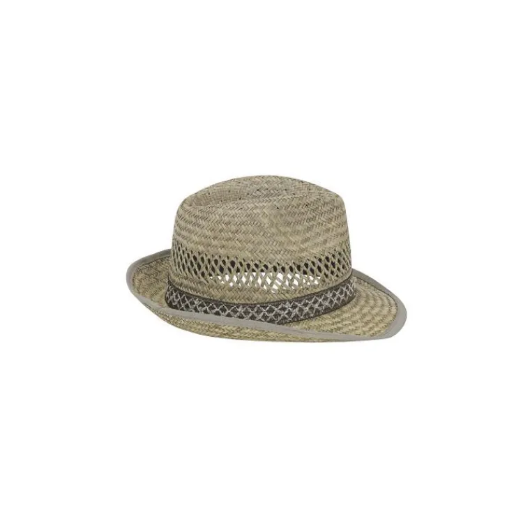 Outlet BLACKFOX Chapeau de paille borsalino beige pour homme taille 59