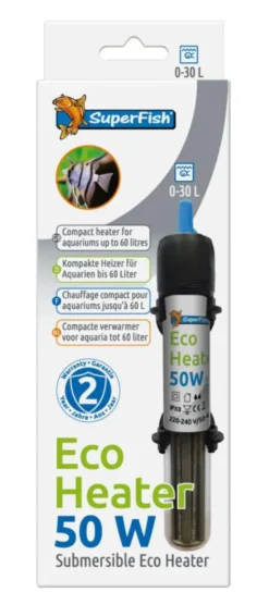 Online SUPERFISH Chauffage pour petit aquarium coloris noir Eco Heater 50W