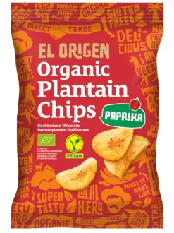 EL ORIGEN Chips banane plantain au paprika bio - 80 g