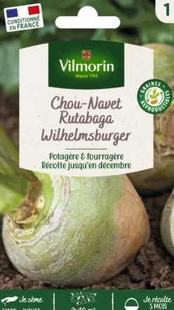 New VILMORIN Chou Navet Rutabaga jaune à collet vert - graines à semer