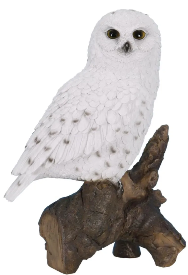 New RIVIERA Chouette Harfang en résine coloris blanc - 33 cm