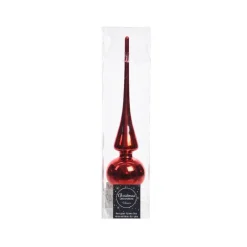 New Cimier uni brillant couleur rouge – 26 cm de haut