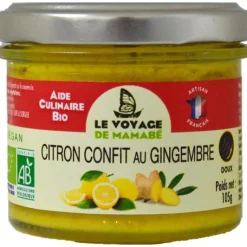 Hot LE VOYAGE DE MAMABÉ Citron confit au gingembre
