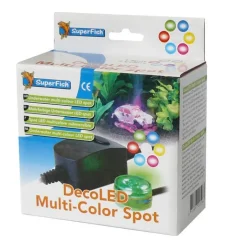 Clearance SUPERFISH Éclairage Deco LED Multicolor Spot pour Déco Led 2 W. 12,2x13,5x6,8 cm